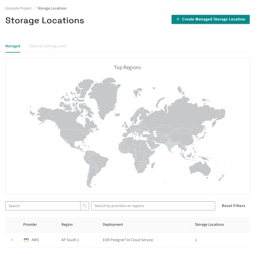 Storage Locations